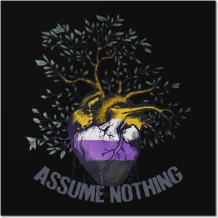 Nonbinary: Assume Nothing Posters and Art